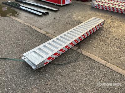 Quantity of (2) 2.3m Aluminium Ramps (Unused)