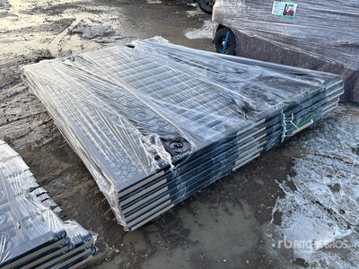 Quantity of (3) 2026 Suihe NG-14Eu-3 14 ft Wrought Iron Bi-Parting Einfahrtstor (Unused)
