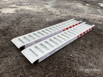 Quantity of (2) 1.9m Aluminium Ramps (Unused)