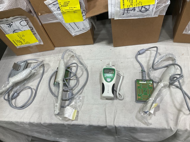 (3) Ultrasound Transducers & (1) Welch Allyn SureTemp Plus Thermometer