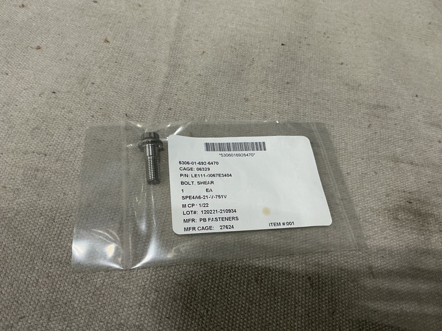 (608) Boeing LE111-0067E3404 Shear Bolts