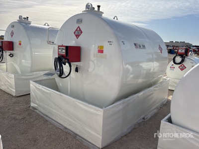 2025 AM Tank 2300N 2376 gal Skid Mounted Steel Diesel Fuel Tank (Unused)
