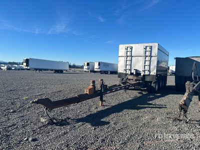 2003 Pioneer PSLTT18 18 ft Quad/A Turntable Pup Dump Trailer