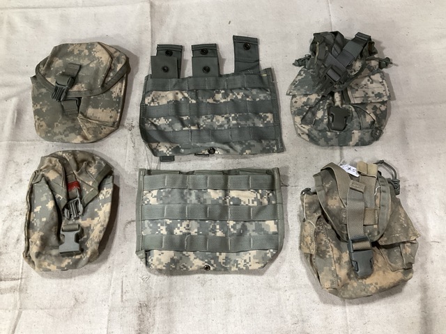 (42) First Aid Kit Pouches, (63) M4 Three Mag Pouches & Assorted Items