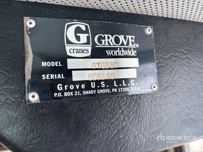 2000 Grove RT635C 4x4 Rough Terrain Crane