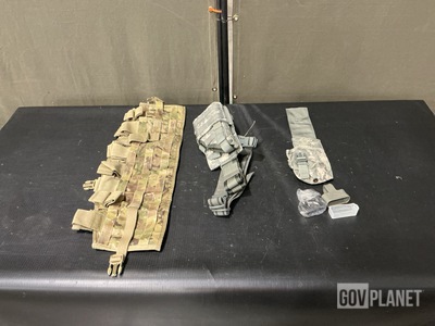 (17) Assault Panels, (15) Pistol Holsters, (5) Mag Holders & Assorted Items