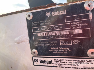 2023 Bobcat T64 Kompakt-Raupenlader