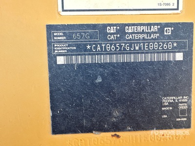 2006 Cat 657G Motor Scraper