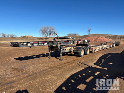 2013 XL 150750 120000 lb Tri/A Beam Removable Gooseneck Trailer With Jeep and Booster Rimorchio ribassato