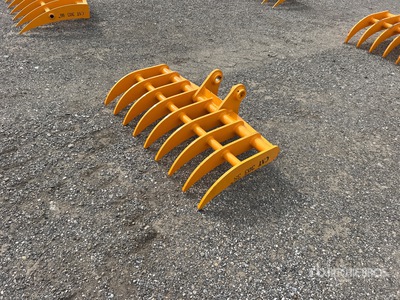 2026 GIYI 38 in Excavator Rake - Fits Cat 303 (Unused)