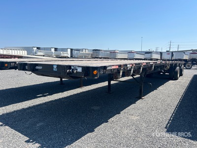 2014 Direct Trailer DT48SLFTWSA 48 ft T/A Spread Axle Flatbed Trailer