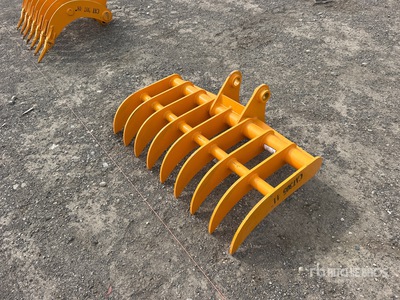 2026 GIYI 44 in Excavator Rake - Fits Cat 305 (Unused)