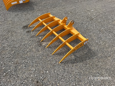 2026 GIYI 46 in Excavator Rake - Fits Cat 303 (Unused)