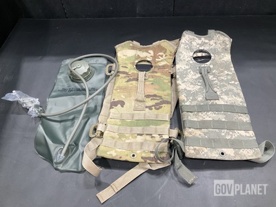 (17) Hydration System Bladders, (69) Hydration System Carriers & Assorted Items