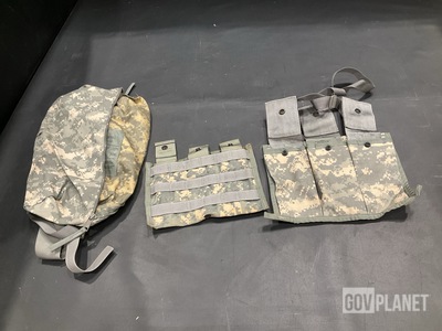 (107) M4 Three Mag Pouches, (50) Waist Packs & (52) Bandoleer Ammo Pouches
