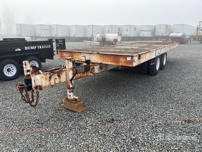 1975 Miller 25000 lb 24 ft T/A Tilt Deck Trailer