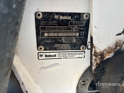 2018 Bobcat T870 を見 Compact Track Loader