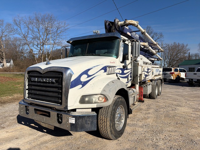 2017 KCP KCP37ZX5170 on 2016 Mack GU533 6x4 Concrete Pump Truck