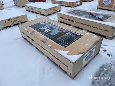 TMG MS1320B 13 ft x 20 ft Metal Garage Shed (Unused)