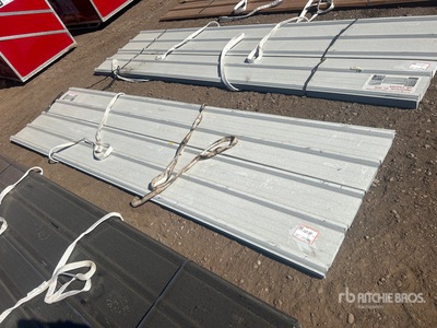Quantity of (30) White Metal Roof Panels 12 Ft X 3 Ft (Unused)