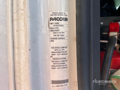 2017 Kenworth T880 Cabina per trattore stradale