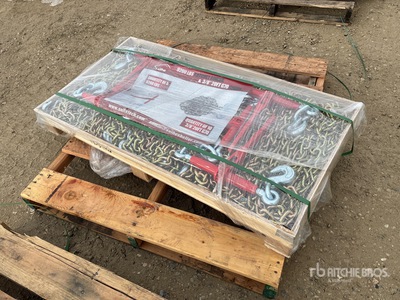 Quantity of (5) 2026 Suihe BC-9200 9200 lb Ratchet Binders & (10) 20 ft Chains (Unused)