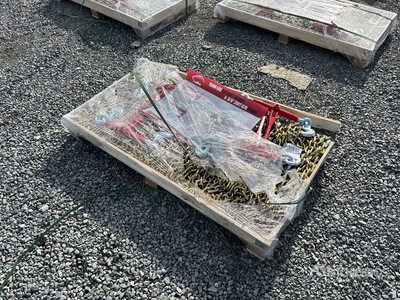 Quantity of (5) 2026 Suihe BC-9200 9200 lb Ratchet Binders & (10) 20 ft Chains (Unused)