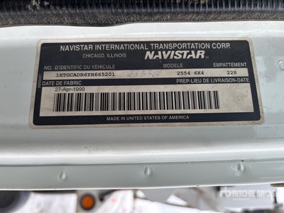 2000 International 2554 6x4 T/A Dump Truck