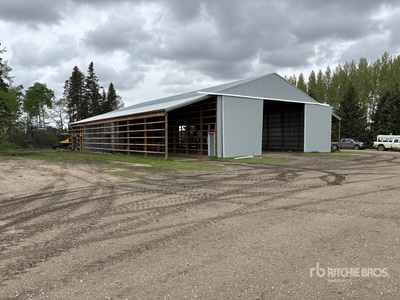 50 ft x 100 ft x 18 ft Pole Cobertizo