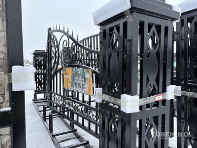 2026 Suihe NFG-20FGP-D03 20 ft Wrought Iron Bi-Parting Driveway Gate (Unused)