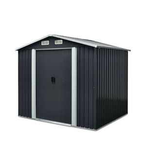 StanForge MS0608 6 ft x 8 ft Galvanized Apex Roof Metal Shed (Unused)