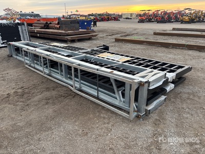 Quantity of (3) 2026 suhivelee NFG-20FC-3 20 ft Steel Heavy Duty Bi-Parting Farm Driveway Gate (Unused)