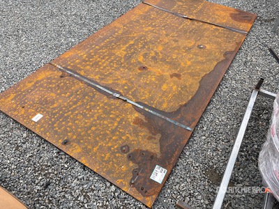 Quantity of (2) 2026 SKLP 5 ft x 10 ft (0.4 in Thick) Steel Plates (Unused)