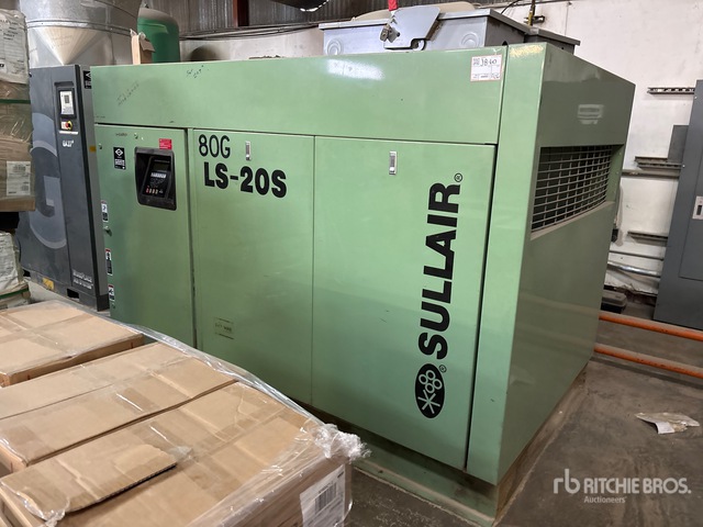 Sullar Rd 2000 2000 Sullair 80G Skid-Mounted 80 gal Luftkompressor | Ritchie Bros ...