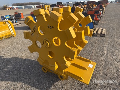 2025 HW CW32036-4W 36 in Excavator Compaction Wheel - Fits Cat 320 (Unused)