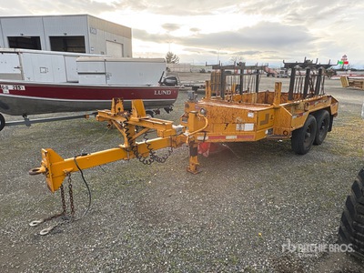 2004 Brooks 2AX 10 ft T/A Equipment Trailer