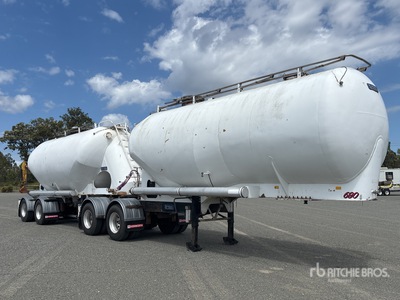 2004 Marshal Lethlean 48 m3 Bogie/A B-Double Combination Rimorchio cisterna pneumatico