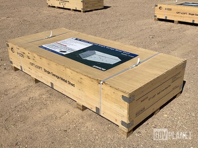 KJ K1220 Single Garage Metal Shed - Unused