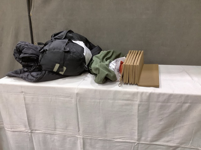 (5) Sleep Systems, (33) Sleeping Mats, (35) Duffel Bags & Assorted Items