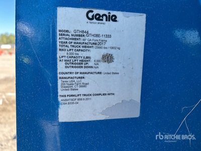 2018 Genie GTH-844 を見 Telehandler