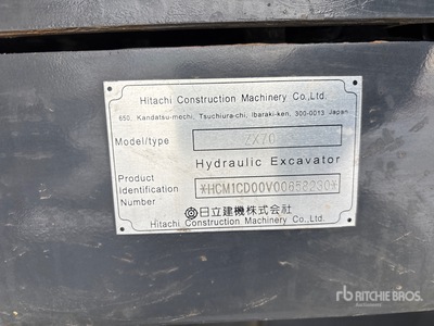 2023 Hitachi ZX70 Rupsgraafmachine