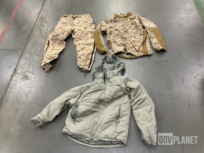 (55) Cold Weather Jackets, (1) Cold Weather Parka & Assorted Items