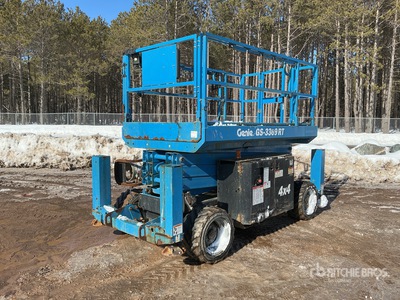 2014 Genie GS-3369RT 4x4 Dual Fuel Scissor Lift