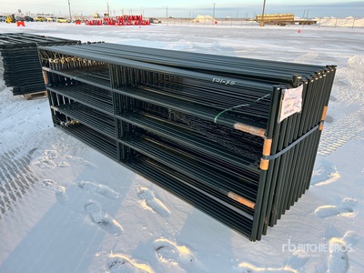 Quantity of 2026 BYT FRMGTE12 12 ft 0 in x 4 ft 0 in Steel QTY(24) Ranch Frame Vee Poort (Unused)