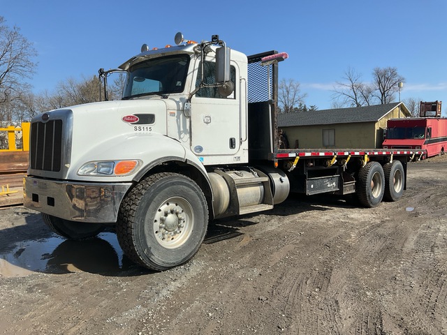 2019 Peterbilt 348 6x4 Flatbed Truck