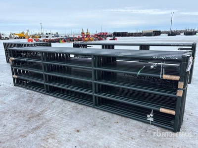 Quantity of (16) 2026 BYT RG16 16 ft x 4 ft Steel Magnum Ranch Livestock Gate (Unused)