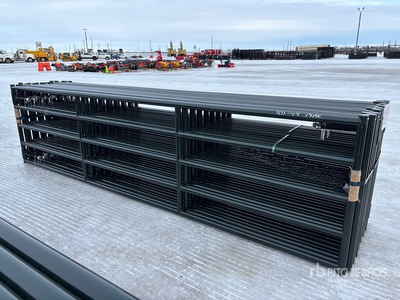 Quantity of (16) 2026 BYT RG16 16 ft x 4 ft Steel Magnum Ranch Livestock Gate (Unused)