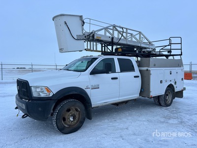 2015 Telelift TTS20-5-GYV 31 ft on 2015 Ram 4500 4x4 Crew Cab Podnośnik Koszowy