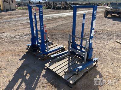 (2) OTC 5105B High Lift Dual Wheel Dollies