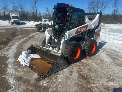 2022 Bobcat S76 All-Wheel Steer Two-Speed High Flow Broken front window Skid Steer Loader